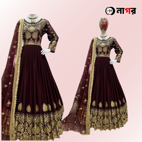 Georgette With Embroidery 3 Pcs - Image 3